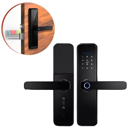 Fechadura eletrônica – acabamento premium