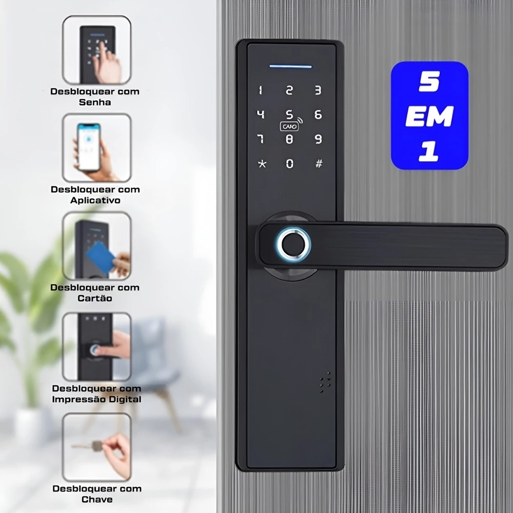 Fechadura eletrônica – instalação na porta