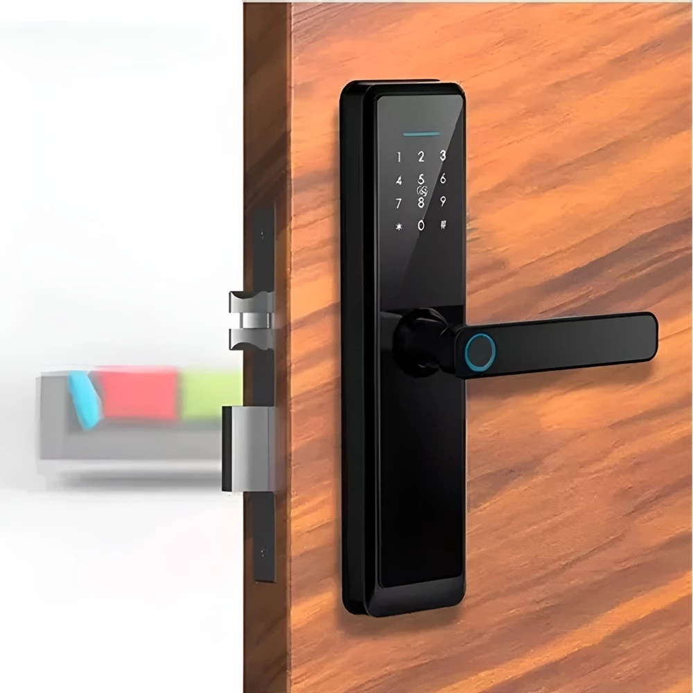 Fechadura eletrônica – detalhe do teclado